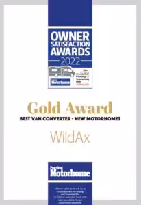 Owner Satisfaction Awards Best Van Converter Wildax Motorhomes 2022