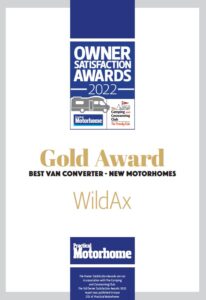 Owner Satisfaction Awards Best Van Converter Wildax Motorhomes 2022